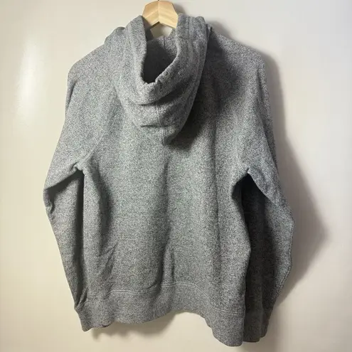 Roots Canada Hoodie Womens Medium Sweatshirt Gray Beaver Logo Sporty Casual