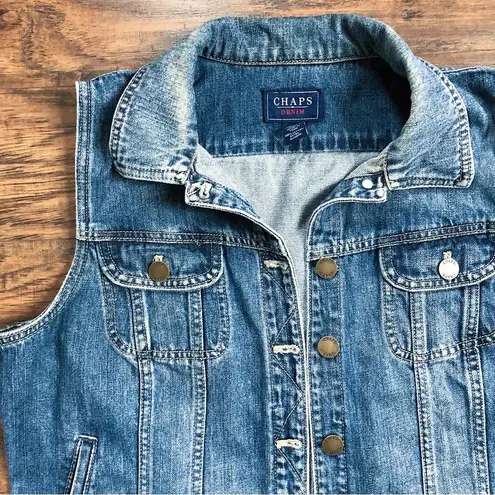 vintage • Y2K denim vest cropped faded distressed 2000s vintage • Y2K denim vest cropped faded distressed 2000s