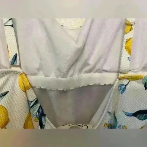 Jessica Simpson  LEMONS Nice Lemons‎ Tie-Waist One-Piece Swimsuit Size M