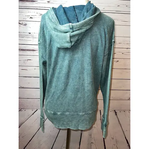 Natural Reflections Hoodie Sweatshirt Medium Nurse Life Thermal Waffle knit NWT