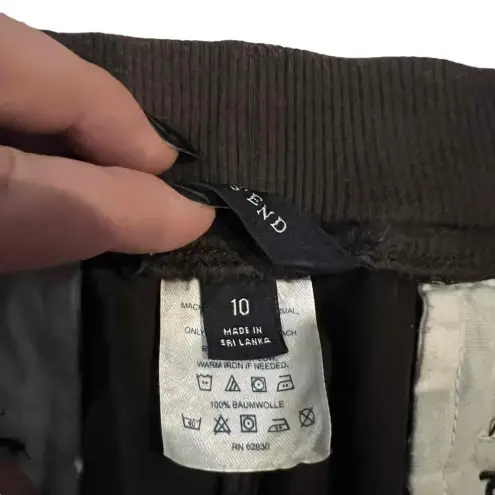 Lands' End  Women’s Crawford Twill Brown Straight Leg Pants Size 10‎