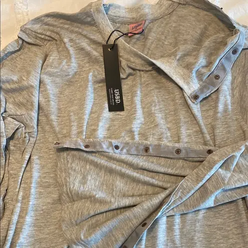 Snap Open Tearaway Easy Access Long Sleeve T