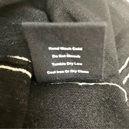 NWT Monrow Knit Tube Top Tank Top Sweater Cropped Black Retro Tennis Preppy sz L Size L