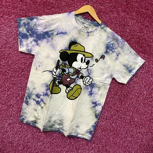Mickey Mouse Whistlin Explorer Park Ranger Disney Tie Dye L