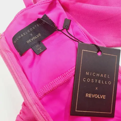 Michael Costello  x REVOLVE Davie Midi Dress in Hot Pink