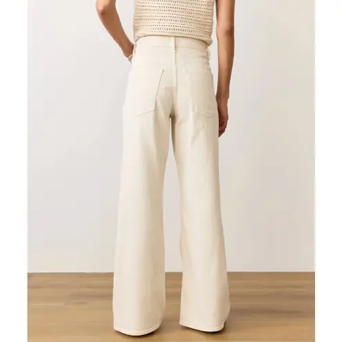 Marine layer Charlie Wide Leg Pant in Ecru