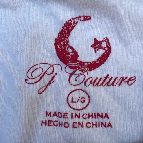 PJ Couture Floral Pink Hoodie Pullover Shirt