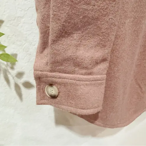 J.ING Jing Wool Blend Button Down Shacket Jacket Size XS NWT Brown