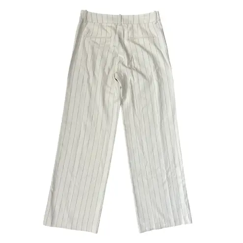Ba&sh Elouan Wide Leg Off-White Pinstripe Pants Size 6