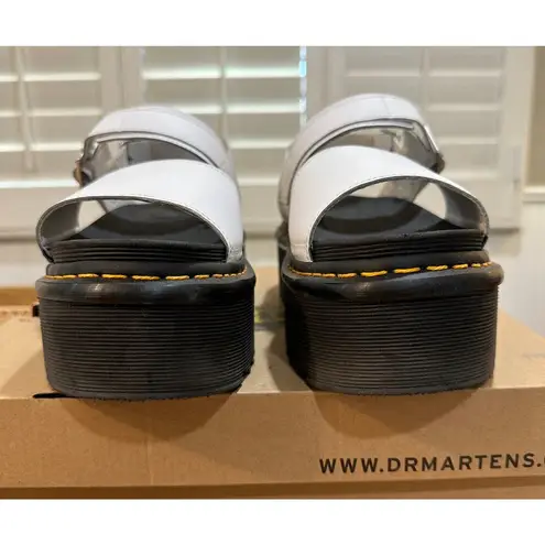 Dr. Martens  Voss Quad Sandal White Size EU 41 US 9 NIB Hydro Leather Platforms