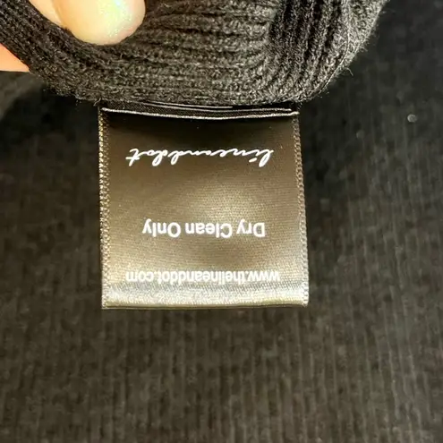 Line and Dot Favorite Off Shoulder Ribbed Sweater in Black Size Large - Image 12