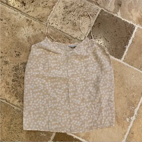 Equipment Layla Endless Heart Cami Tank XS Nude White Silk