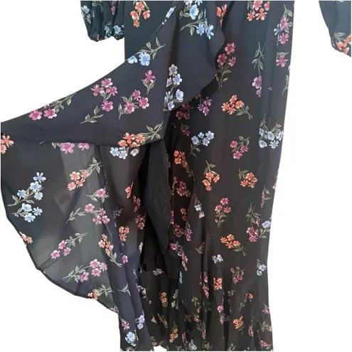 Likely Revolve Perla Floral Maxi Dress Long Sleeve Faux Wrap Party Dress Size 2