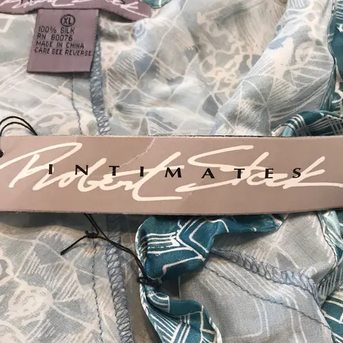 Robert Stark Blue/White Silk Teddie XL NWT
