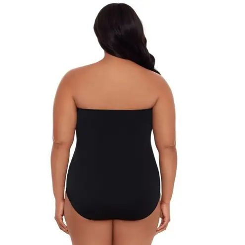 Embrace Your Curves by Miracle Brands | NWT | 3X | Elizabeth One Piece Swimsuit Black