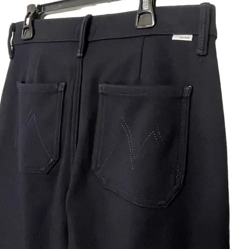Mother Pleated Trainer Pants French Kissing Navy Women’s Size 24 Ankle Banded Blue