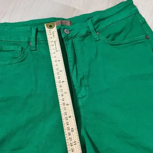 Judy Blue Garment Dyed Green Denim Shorts Women's 1XL
