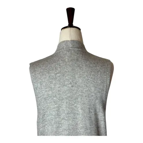 Neiman Marcus Sweater Women Small Gray Cashmere Open Long Line Cardigan Luxury - Image 7