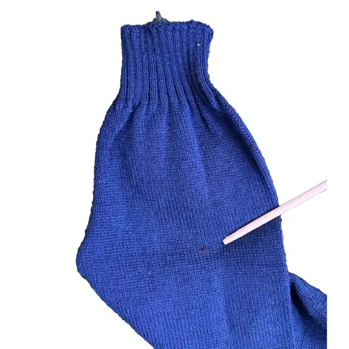 Pendleton Vintage Wool Holiday Sweater Cardigan Size M Navy Metal Buttons USA