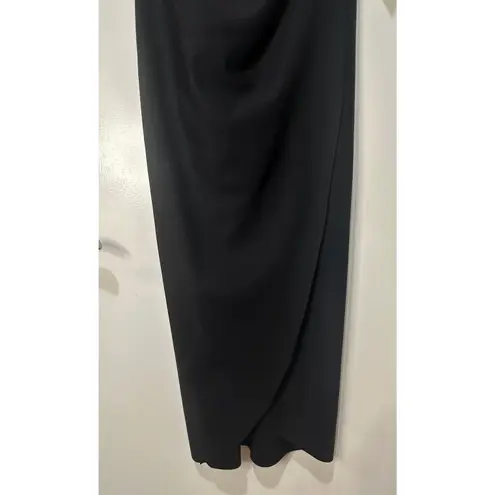 Alex Evenings V-Neck Evening Gown Black Size 8 NWT Elegant Special Occasion