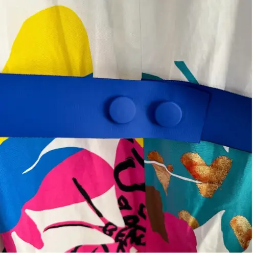 Max Mara Flutter flies by Donald Cotton Dress in Bianco size 2 Weekend By Max Mar…