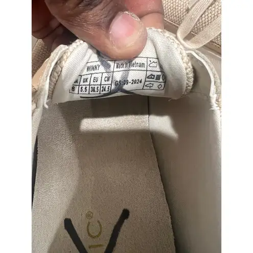 Vionic Women’s Winny 2 Lace-Up Sneakers Size 8 Natural Gold Arch Support Shoes