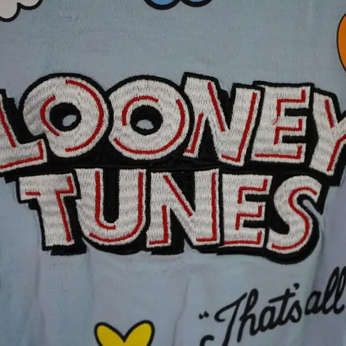 Looney Tunes  blue Bugs Bunny Tweety bird Sylvester that's all folks top Large