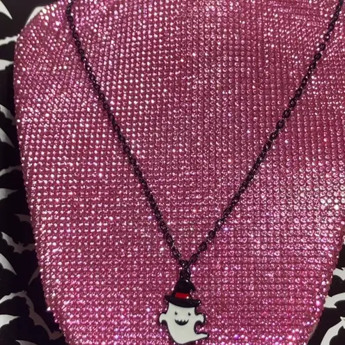 Boutique Creepy Ghost in Halloween Witch Costume Necklace Jewelry for Women Spooky emo