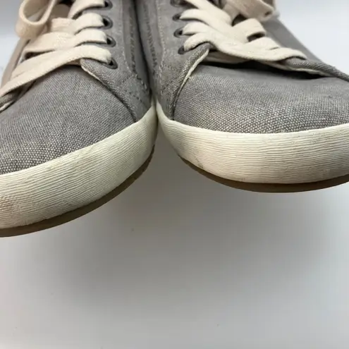 TAOS Star Canvas Sneakers Women's Size 8W Gray Lace Up Casual Shoes