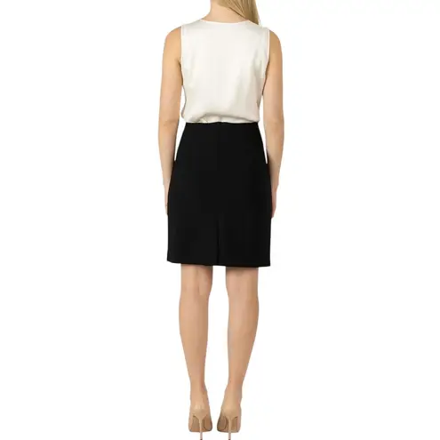 Evan Picone Pencil Skirt Suit Separate Classic Work Lined Solid Black Size 16