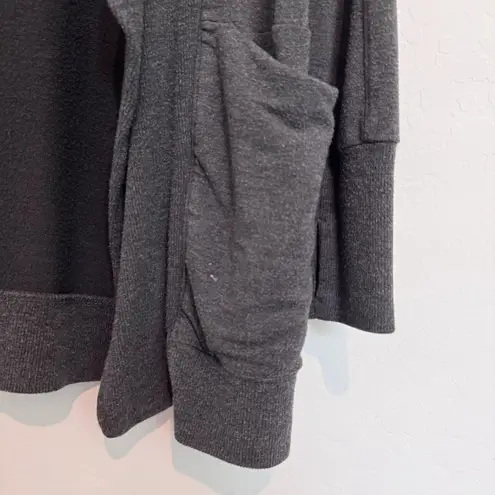 Athleta  Studio Wrap Shawl Cozy Cardigan Sweater in‎ Dark Gray Lounge Size Small