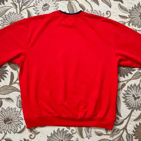 Vintage Christmas Sweatshirt Holiday Pullover 2X 3X Red