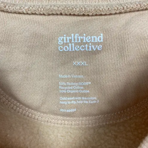 Girlfriend Collective Cream Canyon 50/50 Classic Sweatshirt Sz.XXXL