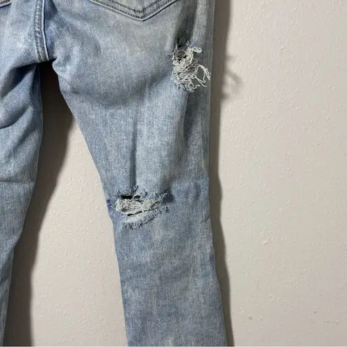 American Eagle  Distressed Hi-Rise Jegging Crop Light Blue Women's Jeans size 4 thumbnail 7