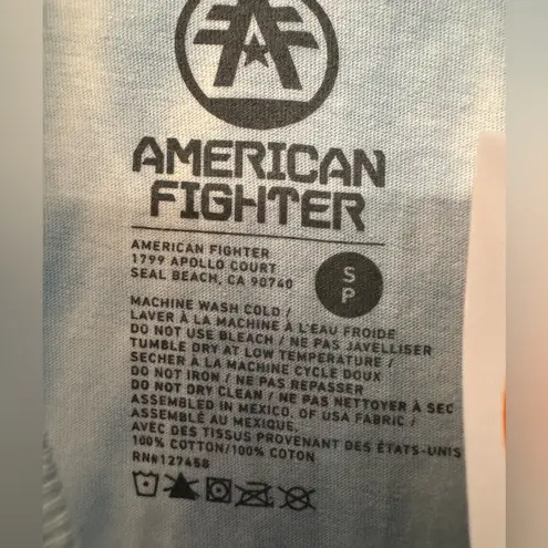 American Fighter x Affliction QUINN MUSCLE Blue Tie-Dye Women's Tank Size Small