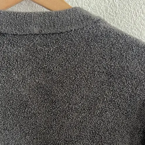 Barefoot Dreams CozyChic Ultra Lite Long Cardi Sweater Open Front Gray Large