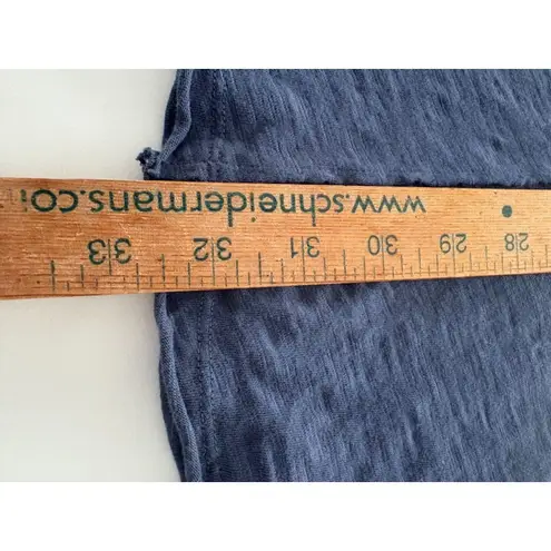 Bobi T shirt Shift Dress Womens Large Blue V Neck Soft Lounge Lagenlook Comfy