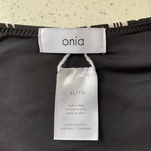 ONIA NWT  Sabrina High Waist Geo Bikini Bottoms XL