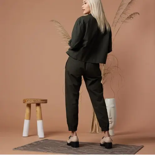 Known Supply Lesley Pant size XS Black Cotton Twill Jogger Bottom Pants