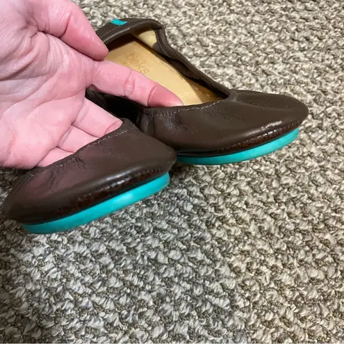 Tieks Chocolate Brown Ballet Flats- size 8