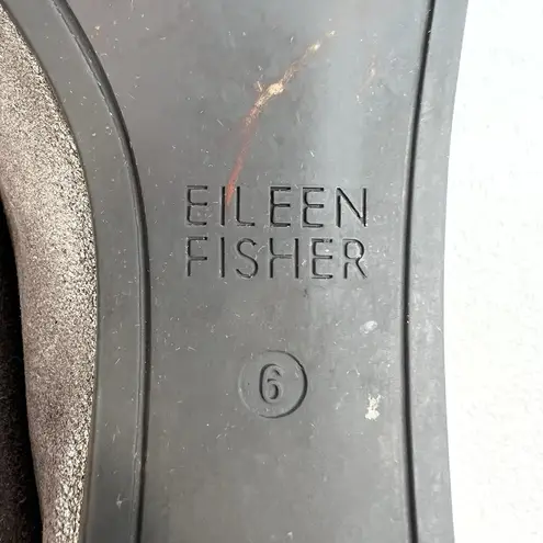 Eileen Fisher  Sz 6 Ballet Flats High Cut Slip On Metallic Shiny Leather Capsule - Image 11