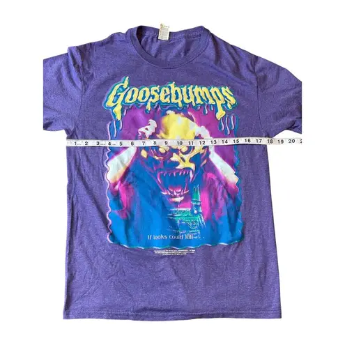 Vintage Goosebumps “If Looks Could Kill” Purple Graphic Tee Unisex Size Small