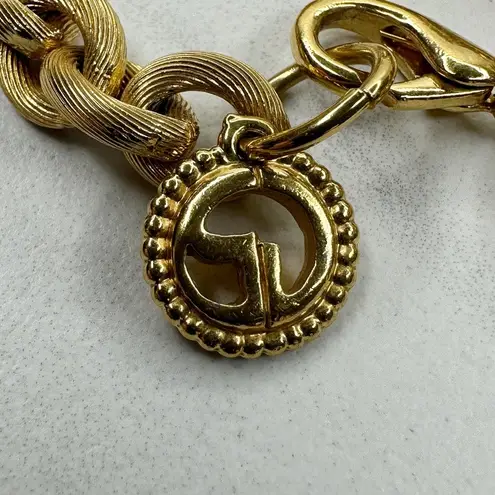 St. John Gold Chain Necklace 46" Palm Beach New York Text Links Statement ✨