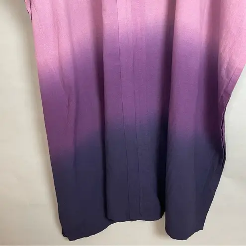 Soft Surroundings  Kaftan Dress Ombre Purple Lilac Sz Petite Small Medium Caftan