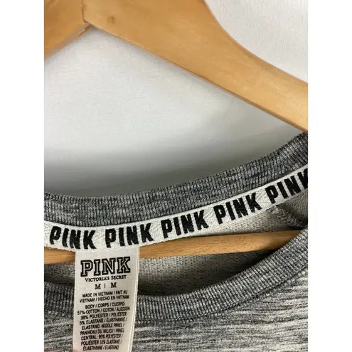 PINK - Victoria's Secret VS Pink Stripe Lightweight sweatshirt Size Medium