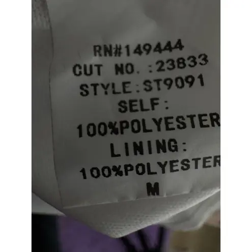 Ember White Floral Sheer Blouse with Lining – Women’s Medium