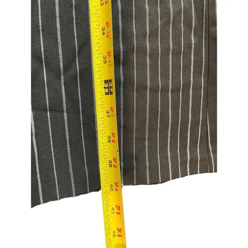 Stooshy Black White Pin Stripe Flare Career Dressy Size 7 Pants NWT