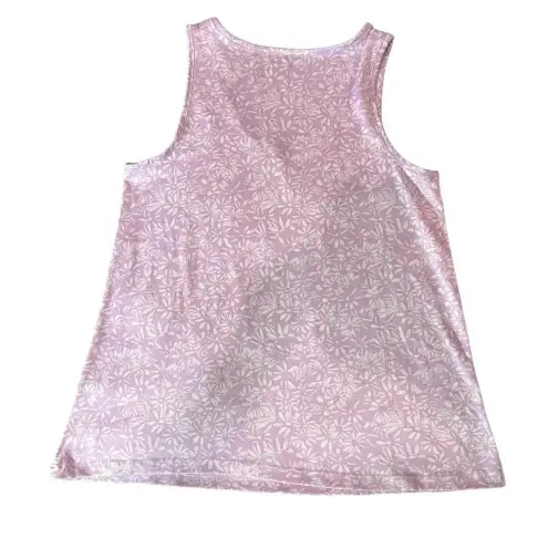 Eddie Bauer  Women's Sleeveless V-Neck Floral Purple‎ Sleepwear Top Size Medium