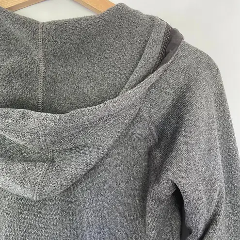 Fjallraven Ovik gray full zip fleece jacket women's XS hooded pockets comfort