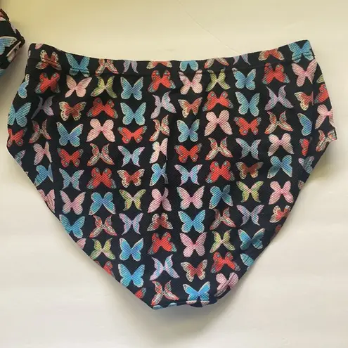 Kathy Ireland Vintage 90s butterfly print bikini, size 8